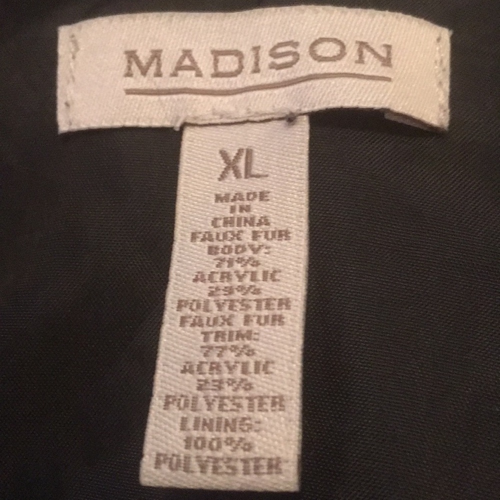 Madison Black Faux Vest - Picture 5 of 5